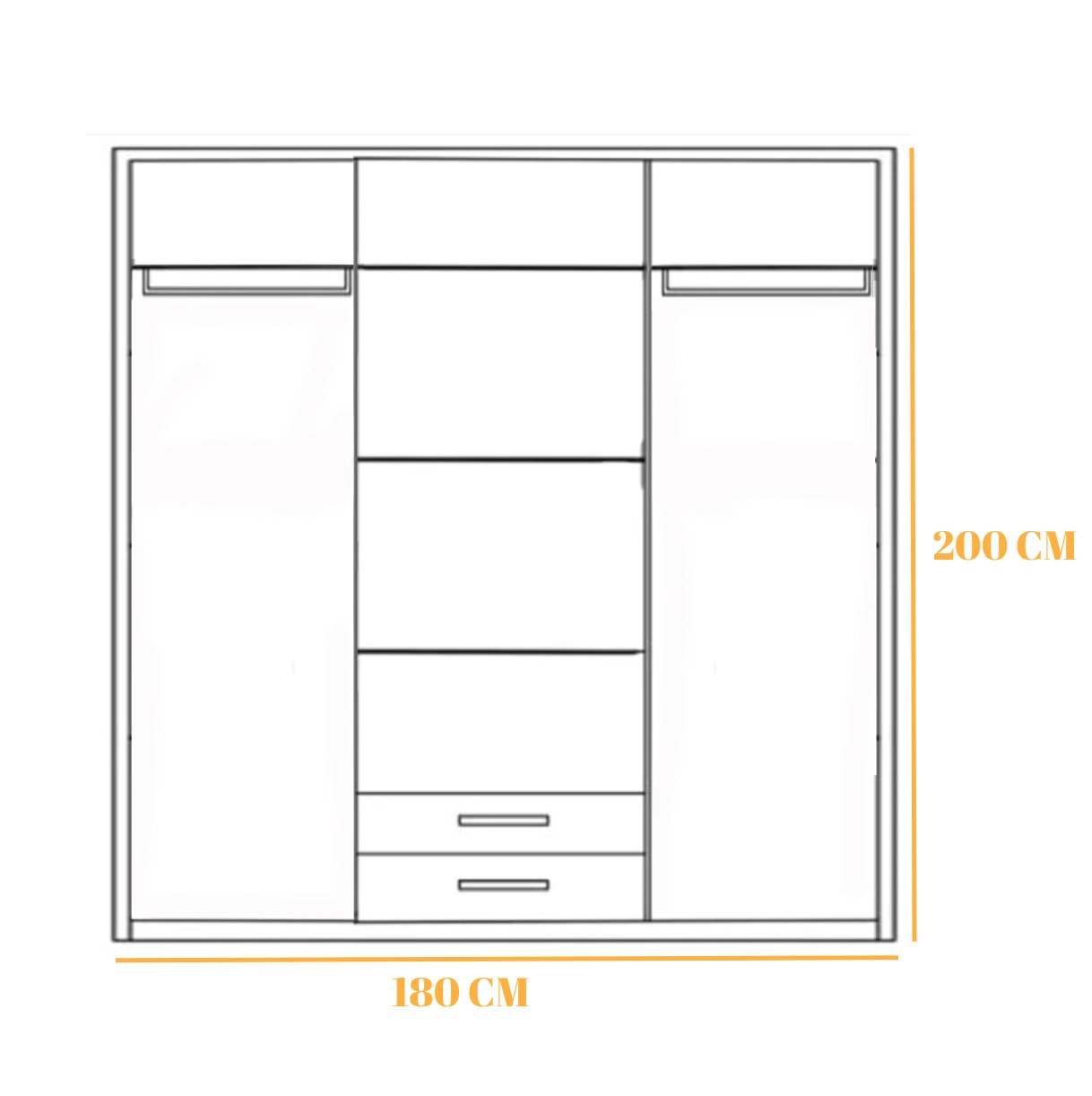 Wardrobe wd038 - دولاب