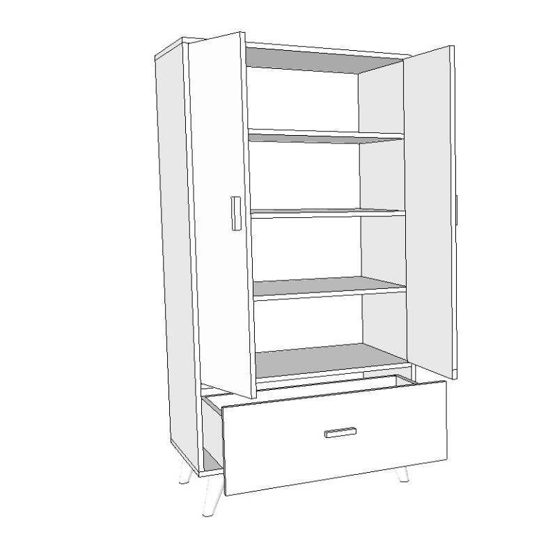 Wardrobe wd024 - دولاب