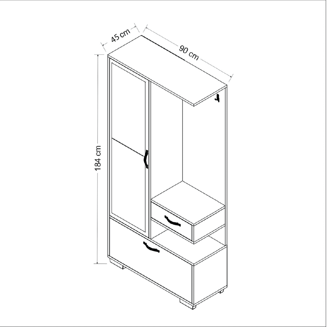 Wardrobe wd005 - دولاب