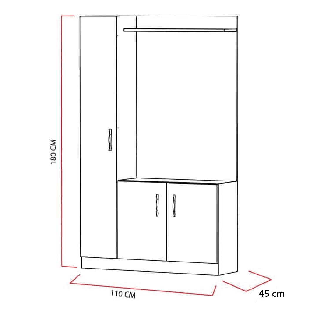 Wardrobe wd004 - دولاب